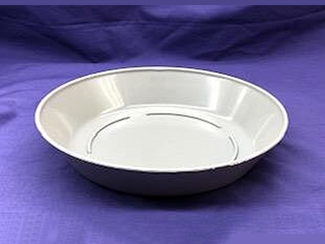 8" Gray Saucer - Click Image to Close